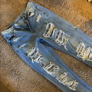 American Eagle Ripped Mom Jeans